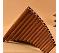 Flauto Di Pan Professionale Flauto Di Pan 15 Tubi Per Principianti C/G Strumento Basso Per Flauto Di Pan Per Mano Sinistra, Modello Marrone(C)