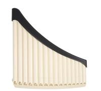 Flauto Di Pan Professionale Flauto Di Pan 16 18 Tubi AC Tono Accordabile Base In Abs Panflute Strumento Musicale A Pipa Professionale(16 Hole-Beige)