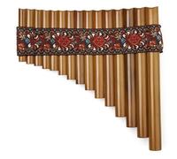 Flauto Di Pan Professionale Flauto Di Pan A 15 Canne In Chiave Di Sol Strumenti Musicali Per Gli Amanti Della Musica(RIGHT RED)