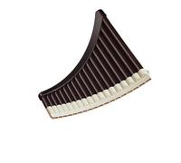 Flauto Di Pan Professionale Flauto Di Pan Ad Arco 16 18 Canne Facile Da Suonare Adatto Ai Principianti(Curved professional 18-tube off-white)
