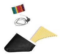 flauto di pan professionale G-A2 Chiave Pan Pipes16-Pipe Pan Flauto ABS Panpipes Strumento A Fiato Tradizionale Cinese Con Borsa Per Il Trasporto (Color : Yellow)