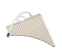 Flauto Di Pan Professionale Pipa Di Pan Con Bocchino Scorrevole Da 16 O 18 Tubi Appositamente Progettato Per I Principianti(E18 tube beige sliding mouthpiece)