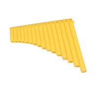 Flauto Di Pan Professionale Strumento Musicale In Resina A 16 Canne O 18 Canne In Resina Adatto Per Adulti E Principianti In Do Maggiore(16-tube yellow)
