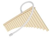 Flauto Di Pan Professionale Strumento Musicale Popolare Facile Da Imparare Per Principianti Flauto Di Pan A 16 O 18 Canne In Chiave Do Con Bocchino Scorrevole(18 tubes in yellow)