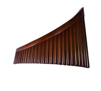 Flauto Di Pan Professionale Strumento Tradizionale A 25 Canne In Do E Sol Maggiore Progettato Professionalmente Robusto Facile Da Imparare(25-pipe brown C major left-hand bass)