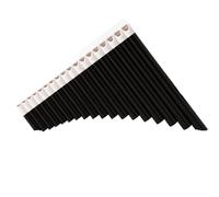 Flauto Di Pan Professionale Temperamento Equabile In Resina A Dodici Toni Per Insegnamento Del Flauto Di Pan A Doppia A 16 Tubi E 18(18-tube black coffee color)