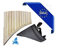 FLAUTO DI PAN SOLIST CONTRALTO IN SOL MADE IN EUROPE + BORSA 12 CANNE LA1-MI3 IN ACERO FORMA CURVA ORNAMENTO BASSO INTAGLIATO