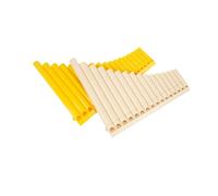 flauto Di Pan Strumento A Fiato Flauto Di Pan In Do O Sol Da 16 A 18 Canne Resina Dedicato All'insegnamento Professionale Per Principianti(16 white C)