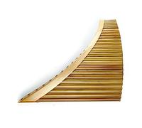 Flauto di Pan Strumento Musicale Tradizionale Cinese In Bambù Naturale 25 Tubi Flauto Di Pan C Key Pan Pipes (Color : Left)