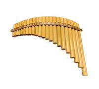 Flauto di Pan Strumento per suonare il flauto di Pan in bambù naturale amaro a parete sottile di livello base accordato in Sol a 22 canne(Right)