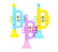 Flauto di plastica per bambini, giocattolo rumoroso per l'educazione precoce, piccolo corno