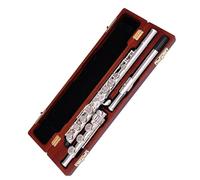 Flauto diviso con chiave placcata in argento a 17 fori in uno strumento musicale realizzato a macchina CE Flauto Di Strumenti Musicali