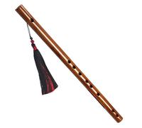 Flauto Dizi Mini Flauto Traverso Portatile In Bambù Entry-level Senza Foro Per Membrana Per Principianti Con Accessori(E Key)