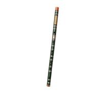 Flauto Dizi Principianti Che Suonano Uno Strumento Musicale Nazionale Entry-level A Base Zero Con Flauto Di Bambù A Due Sezioni Orizzontale(Green,D Key)