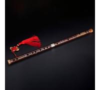 Flauto Dizi Strumento Per Flauto Principiante Adulto Professionale Flauto Traverso In Bambù Amaro Spina Singola Rame Bianco(Brown,G Key)