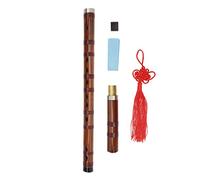 Flauto Dolce in Bambù Amaro, Strumento Musicale Verticale, Set Completo - Suono Chiaro e Morbido, Facile da Suonare, Ideale per Principianti e Performance (Tasto E)