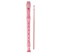 Flauto Dolce Registratore A 8 Fori In Plastica ABS Facile Da Suonare | Strumento pratico per il posizionamento facile delle dita dal suono caldo e ricco(Pink)
