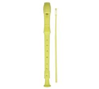 Flauto Dolce Registratore A 8 Fori In Plastica ABS Facile Da Suonare | Strumento pratico per il posizionamento facile delle dita dal suono caldo e ricco(Yellow)