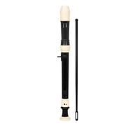 Flauto Dolce Registratore ABS A 8 Fori Design Staccabile Tre Stadi | Design staccabile a tre stadi, il suono del flauto è brillante.(Black)