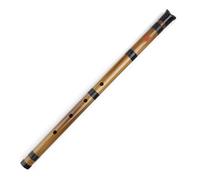Flauto dolce Shakuhachi in Re con custodia morbida per principianti 5 fori Flauto Bambù Professionale(Bamboo colour)