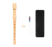 Flauto dolce soprano a 8 fori in legno con diteggiatura tedesca britannica flauto acuta con asta di pulizia e scatola per il trasporto, set soprano tedesco britannico