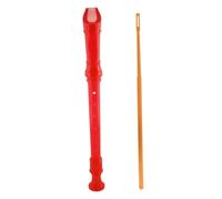 Flauto Dolce Soprano A 8 Fori Materiale ABS Rimovibile Resistente | Il suono del flauto è brillante, morbido e bello.(Red)