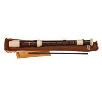 AULOS 105A Baroque Flauto Soprano in 3 pezzi Diteggiatura Barocca con Custodia