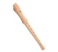 Flauto Dolce Soprano in Legno a 8 Fori per Esercitazione | Tonalità Descant, Finitura Beige, Strumento Semplice da Suonare, Ideale per Principianti