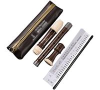 Flauto Dolce Soprano Strumenti A Fiato dal Design Ergonomico, Flauto Dolce Barocco A 8 Fori per Musicisti, 3 Pezzi Flauti Dolci con Chiave Fa, con Bastoncino di Pulizia + Custodia