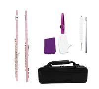 flauto Flauto a 16 fori a foro chiuso in chiave C. Flauto con chiave E. Il piccolo piccolo squisito è adatto ai principianti per esercitarsi a suonare (Color : A2 pink flute)