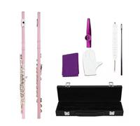 flauto Flauto a 16 fori a foro chiuso in chiave C. Flauto con chiave E. Il piccolo piccolo squisito è adatto ai principianti per esercitarsi a suonare (Color : B8 pink)