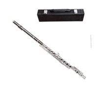 Flauto Flauto A 16 Fori Chiave C | Strumento musicale a fiato placcato argento con flauto a 16 fori chiave C