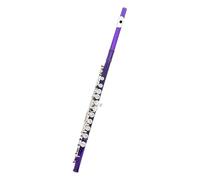 Flauto Flauto A 16 Fori Chiusi Chiave In Do Flauto In Argento Con Custodia In Pelle Strumento A Fiato Da Concerto Professionale(Purple)