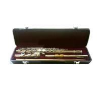 Flauto Flauto chiuso professionale a 16 fori in rame bianco argentato C