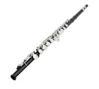 Flauto Flauto Nero A 16 Fori Con Accordatura In Do E Chiave In Mi Strumento A Fiato In Cupronichel Argentato Nichelato Con Accessori