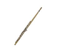 Flauto Flauto professionale 16 fori in metallo con chiave C Strumento da concerto con scatola Panno per la pulizia Guanto Accessori