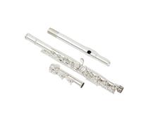 Flauto Flauto professionale nichelato rame bianco chiave aperta C 16 fori strumento placcato argento con scatola e accessori