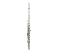 Flauto Flauto Tono C A 16 Fori Con Chiave E Strumento A Fiato Professionale Chiave Chiusa Flauto A Tubo In Cupronichel Con Kit Per Principianti(White)