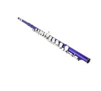 Flauto Flauto traverso blu a 16 fori con chiave in Do chiuso e aperto prestazioni professionali con scatola panno per la pulizia bastone guanti accessori