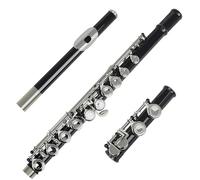 Flauto Flauto Traverso Professionale Con 16 Fori Chiusi E Aperti Chiave C Strumento Musicale Da Concerto Suono Standard(Black)