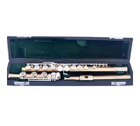 Flauto Flauto Traverso Professionale In Do Con 17 Fori Aperti Placcato In Argento Dorato