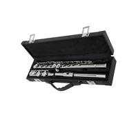 Flauto Flauto traverso professionale in tonalità di Do 16 fori chiusi aperti con scatola panno per la pulizia bastoncino guanti