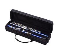 flauto Foro Chiuso C Flauto 16 Tasti Con Custodia Per Il Trasporto Supporto Per Flauto Asta In Tessuto Strumento A Fiato Blu Verde Viola (Color : Purple)