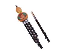 Flauto Hulusi A Due Toni Viola Bambù Doppio TUBO C BB Chiave Zucca Strumento Popolare Calabash Professionale Chiave FG (Color : BB and C pipe)
