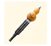 Flauto Hulusi Flauto Di Bambù Nero Hulusi Flauto Di Zucca Bicolore Strumenti Musicali Folk Professionali Cinesi (Color : F key)