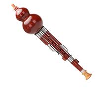 Flauto Hulusi, Hulusi Strumento C bemolle B/G/F Minore D Chiave Principiante Rosso Ebano Tipo di prestazione professionale(Red B Flat)