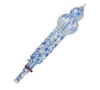 Flauto Hulusi Il Flauto Di Zucca Tradizionale È Facile Da Suonare Durevole E Adatto Ai Principianti In Tonalità C Bb(Blue and white porcelain C major)