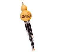 Flauto Hulusi Strumento A Fiato Tradizionale Zucca Naturale In Legno Nero Tubo Sonoro Hulusi Chiave C/Si Bemolle/Re Minore Flauto Hulusi Con Custodia (Color : C key)