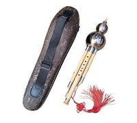 Flauto Hulusi Strumento Durevole Per Flauto Hulusi Adatto A Principianti E Adulti Può Essere Utilizzato Nelle Chiavi B CA(A major with leather case)