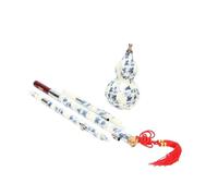 flauto hulusi Strumento Hulusi In Porcellana Zucca Blu E Bianca Strumenti Musicali In Seta Aldult Sintetico